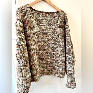 Free People oversized knit sweater